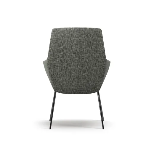 Ardyn, Mid-back, 4-leg Metal base, back view