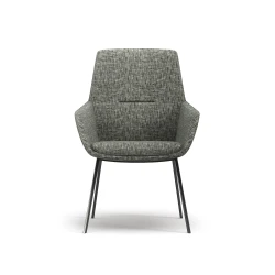 Ardyn, Mid-back, 4-leg Metal base, Front view