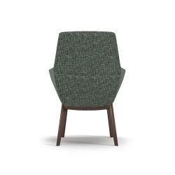 Ardyn, Mid-back, 4-leg Wood base, Back view