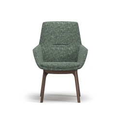 Ardyn, Mid-back, 4-leg Wood base, Front view