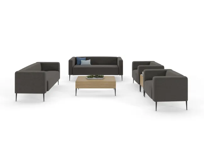 Chic Lounge with Club, 2- and 3-seater including coffee and end table