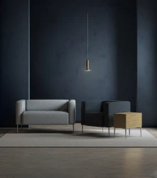 Club Chair, 2-Seater, Side Table