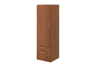  Calibrate Storage BF Ped-Tower with Glides, shown in Grand Cherry