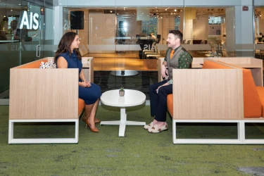 NeoCon 2021 Chatham Cove Work Lounge, 34” High 3-side surround