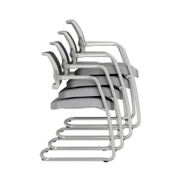 Devens Side Chair in Express Grey Stacked 4 high