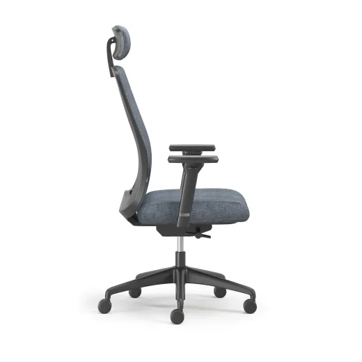 Bolton Executive, Task Chair, Upholstered, Side View