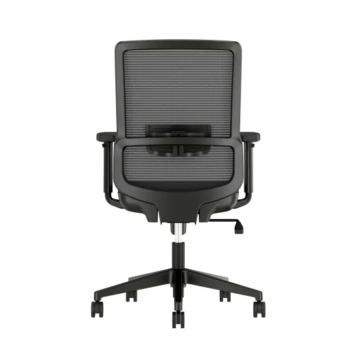 Essex Task Seating with Black Mesh and Seat, Back View