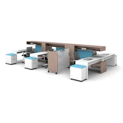 Calibrate Community Open Plan Workstations with Devens seating and Mobile Whiteboard