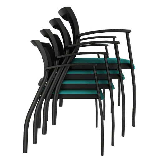 Grafton Stacked 4 high Side View in Momentum Hue Tropic