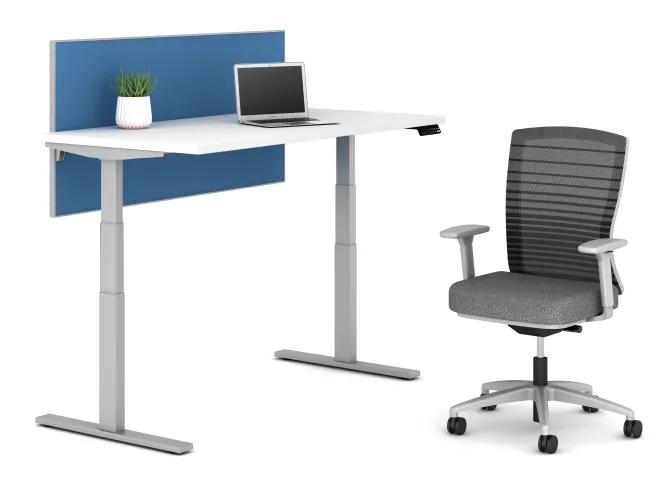 Day to Day Height Adjustable Table with Natick Seating