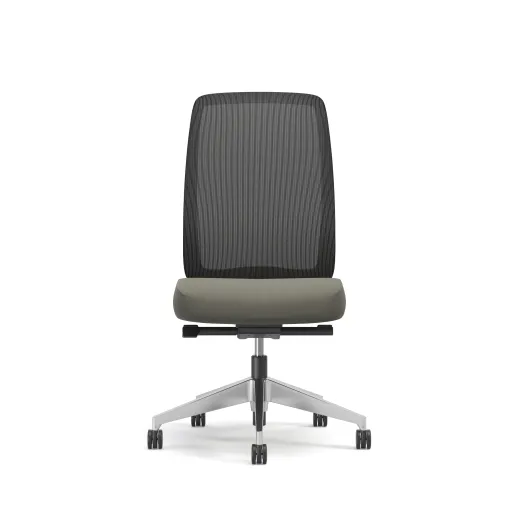 Bolton, High-Back, Task Chair, Mesh, No Arms, Front View