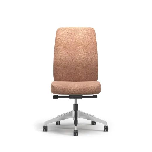 Bolton, Task Chair, High-Back, Upholstered, No Arms, Front View