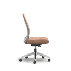 Bolton, Task Chair, High-Back, Upholstered, No Arms, Side View