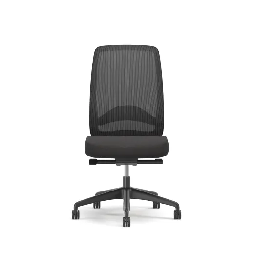 Bolton, High-Back, Task Chair, Mesh, Lumbar, No Arms, Front View