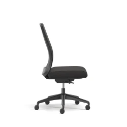 Bolton, High-Back, Task Chair, Mesh, Lumbar, No Arms, Side View