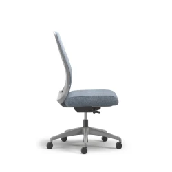 Bolton, Task Chair, High-Back, Upholstered, No Arms, Side View