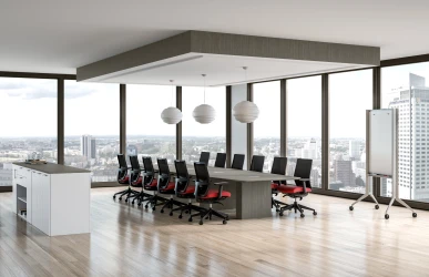 Calibrate Conference Table with Devens Seating 