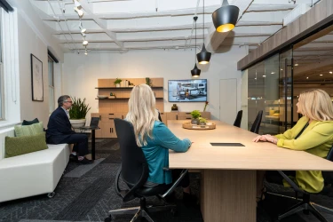 NeoCon 2021 Calibrate Conference Table and Laptop Table