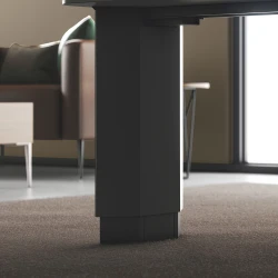 Calibrate, Telescoping End Panel Base, Height Adjustable Table, Metal Base