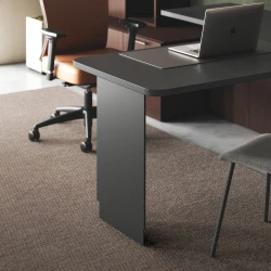 Calibrate, Telescoping End Panel Base, Height Adjustable Table, Natick Executive, Itzee Side