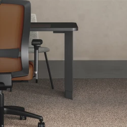 Calibrate, Telescoping End Panel Base, Height Adjustable Table, Natick Executive, Itzee Side
