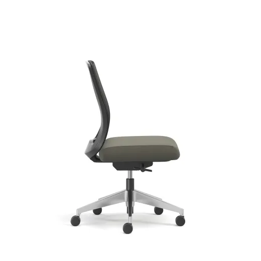 Bolton, Task Chair, Mid-Back, Mesh, No Arms, Side View