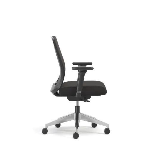 Bolton, Task Chair, Mid-Back, Upholstered, Side View