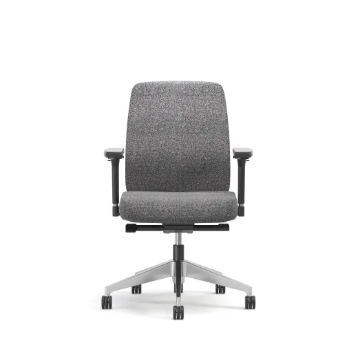 Bolton, Task Chair, Mid-Back, Upholstered, Front View