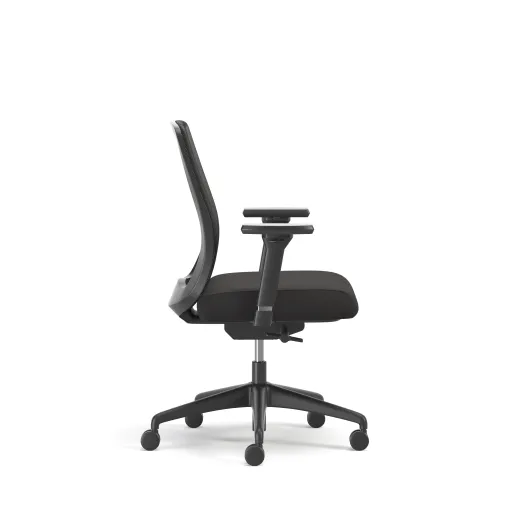 Bolton, Task Chair, Mid-Back, Mesh, Lumbar, Side View