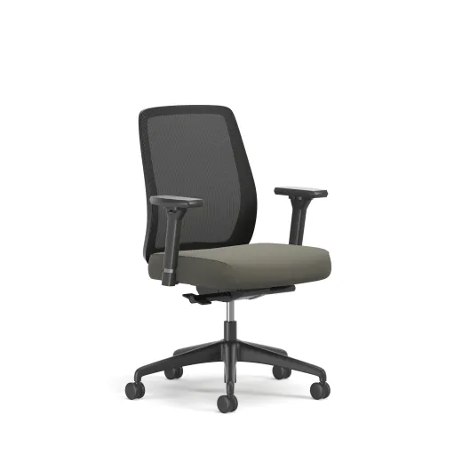 Bolton, Task Chair, Mid-Back, Mesh, 3/4 View