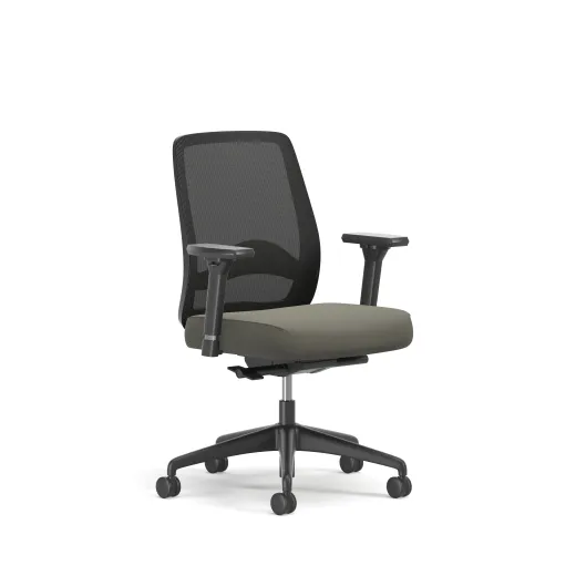 Bolton, Task Chair, Mid-Back, Mesh, Lumbar, 3/4 View