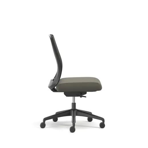 Bolton, Task Chair, Mid-Back, Mesh, Lumbar, No Arms, Side View