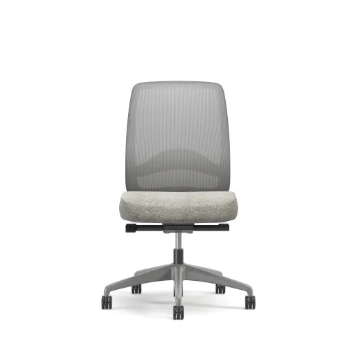 Bolton, Task Chair, Mid-Back, Mesh, Lumbar, No Arms, Front View