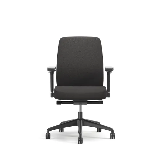 Bolton, Task Chair, Mid-Back, Upholstered, Front View