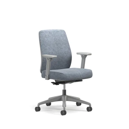 Bolton, Task Chair, Mid-Back, Upholstered, 3/4 View