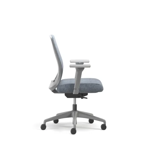 Bolton, Task Chair, Mid-Back, Upholstered, Side View