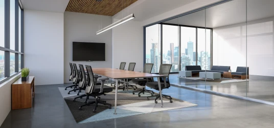 Conference Room with Day to Day Table, Upton Seating and LB Lounge