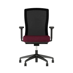 Natick Black Base and Frame, Black Mesh; Front View