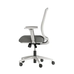 Natick with Grey Base, 1D-3D Arms, Grey Solid Mesh and Standard Grey Fabric, right side view