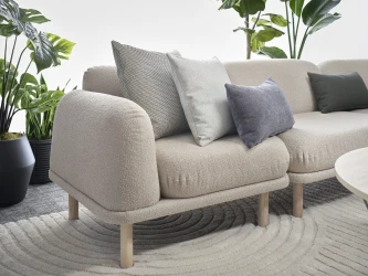 AIS Pillows shown with Soft Lounge and Prisma Table