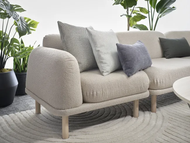 AIS Pillows shown with Soft Lounge and Prisma Table
