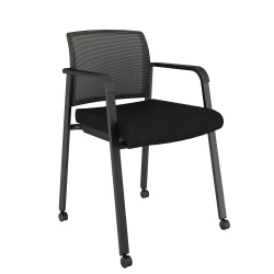 Paxton on Casters in Standard Black Fabric