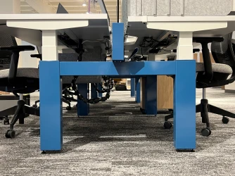 Encounter PowerBench with H Leg detail at NeoCon 2023