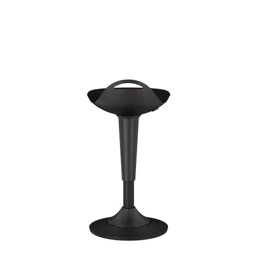 Rutland Perch Stool with Standard Black Seat Back View