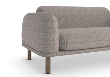 Soft Double Stitching, Upholstered Platform and Puckered Corner Detail