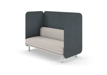 Soft 2-Seater Privacy Lounge, 3/4 view