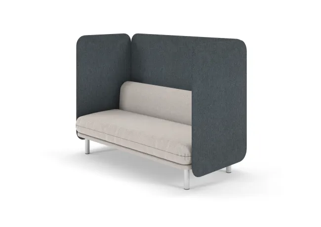 Soft 2-Seater Privacy Lounge, 3/4 view