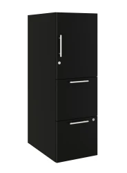 Calibrate Series Storage Tower in AIS Black Laminate with Bar Pull
