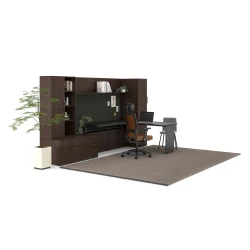 Calibrate Telescoping End Panel Base, Calibrate Height-Adjustable Desk, Calibrate Storage, Tackboards, Natick Executive, Itzee Side