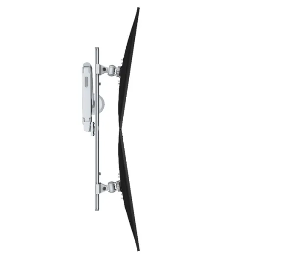 Top View of Dual Monitor Arm for Shallow Depth Worksurfaces